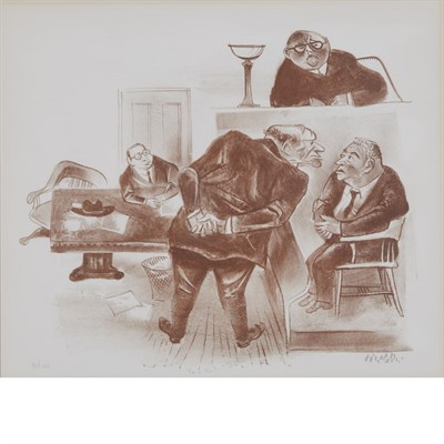 Lot 103 - William Gropper [COURTROOM SCENES] Seven...