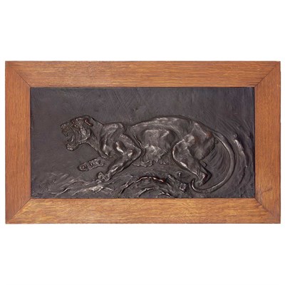 Lot 108 - Edward Kemeys American, 1843-1907 Panther at...