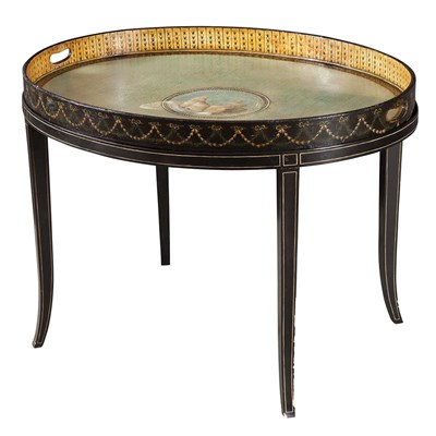 Lot 196 - George III Painted and Parcel Gilt Papier...