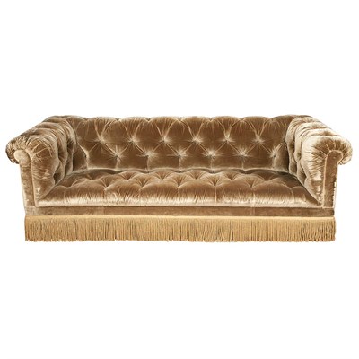Lot 415 - Upholstered Chesterfield Sofa The U-shaped...