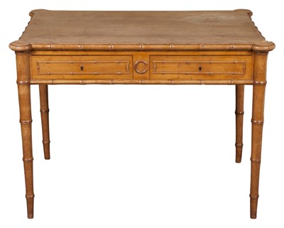 Lot 176 - French 'Bamboo' Turned Pine and Beechwood...