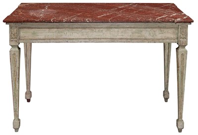Lot 392 - Italian Marble Top Painted Table 19th Century...