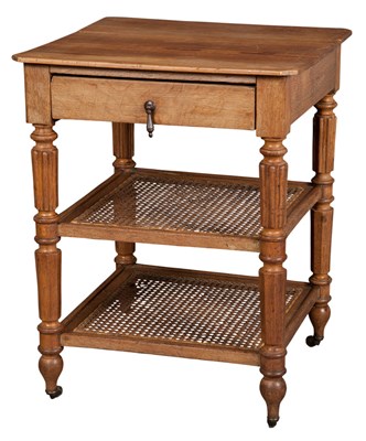 Lot 201 - William IV Oak and Pine Caned Etagere Second...