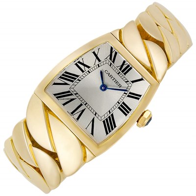 Lot 11 - Two-Color Gold 'La Dona' Wristwatch, Cartier