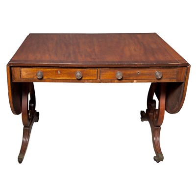 Lot 245 - Regency Mahogany Sofa Table Height 29 1/4...