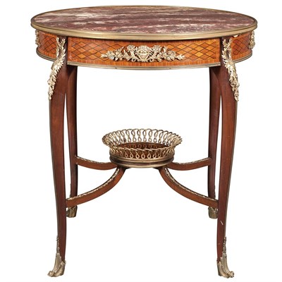 Lot 671 - Louis XV Style Gilt-Metal Mounted Parquetry...