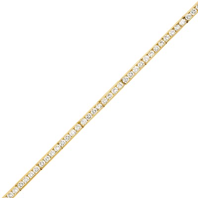 Lot 3394 - Gold and Diamond Bracelet, Mauboussin, Paris