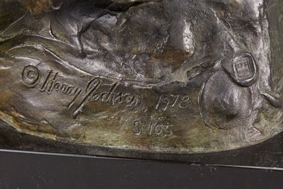 Lot 547 - Green Patinated-Bronze Figure of a Native...