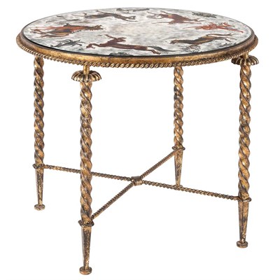 Lot 368 - Style of Gilbert Poillerat Occasional Table...