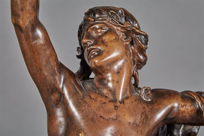 Lot 416 - French Bronze Figure of Orpheus and Cerberus...