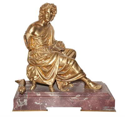Lot 161 - French Gilt-Bronze Figure of Virgil Unsigned....