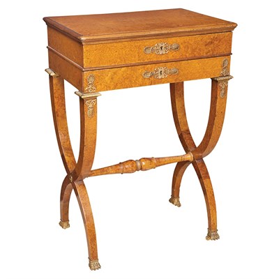 Lot 329 - Empire Gilt-Metal Mounted Amboyna Dressing...