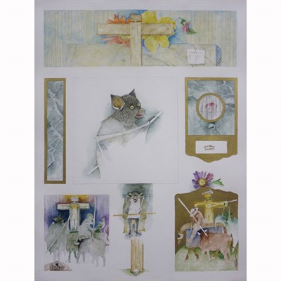Lot 11 - Morris Broderson American, 1928-2011 Study for...