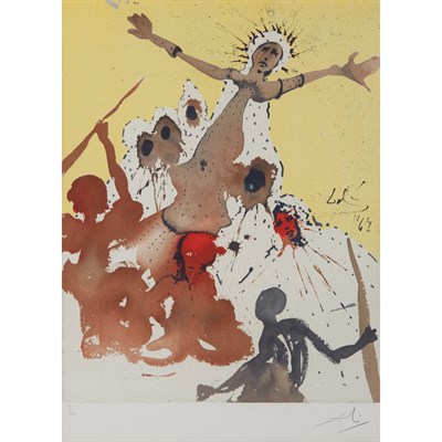 Lot 104 - Salvador Dali ALIYAH (FIELD 68-1) Color...