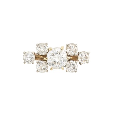 Lot 1067 - Gold and Diamond Ring