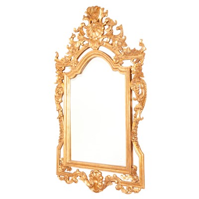 Lot 269 - Louis XV Style Giltwood Mirror Modern The...