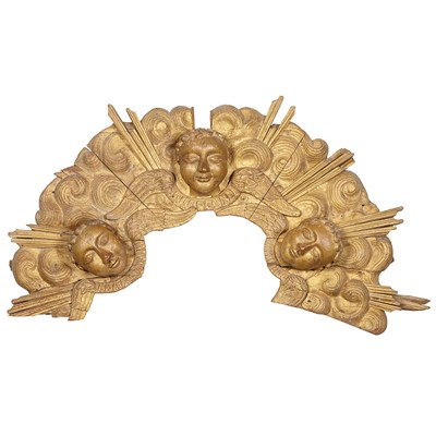 Lot 217 - Set of Three Continental Giltwood Fragmentary...