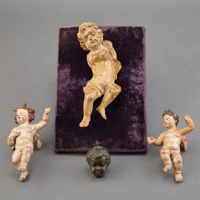 Lot 197 - Pair of Continental Painted Ceramic Figures of...