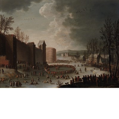 Lot 56 - Attributed to Franz-Joseph Textor Skaters...