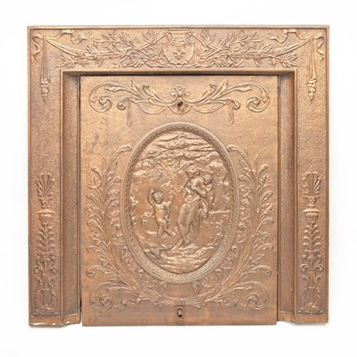 Lot 468 - Neoclassical Style Gilt-Metal Fireplace Cover...