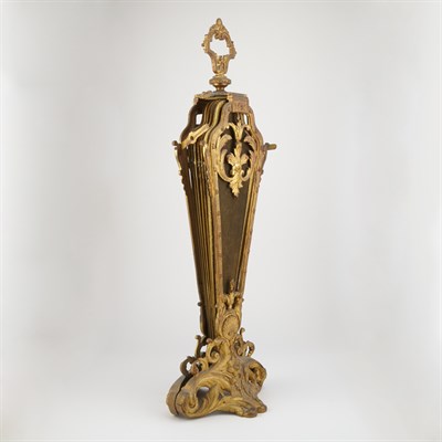Lot 469 - Rococo Style Gilt-Metal Folding Fireplace...