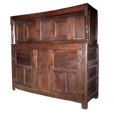 Lot 182 - English Oak Cupboard 17th Century and later...