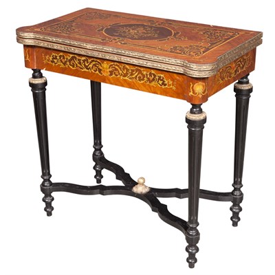 Lot 524 - Napoleon III Style Gilt-Metal Mounted Inlaid...