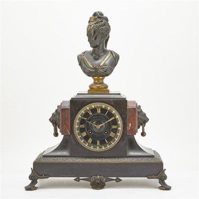 Lot 518 - Neoclassical Style Bronze and Rouge Marble...