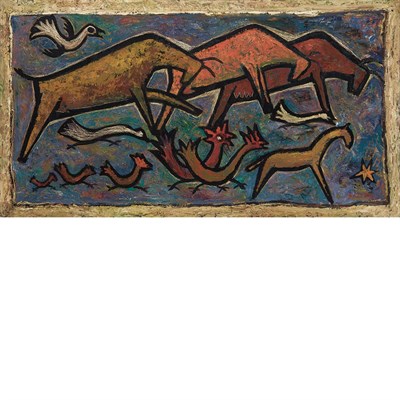 Lot 102 - Angel Botello Puerto Rican, 1913-1986 Untitled,...
