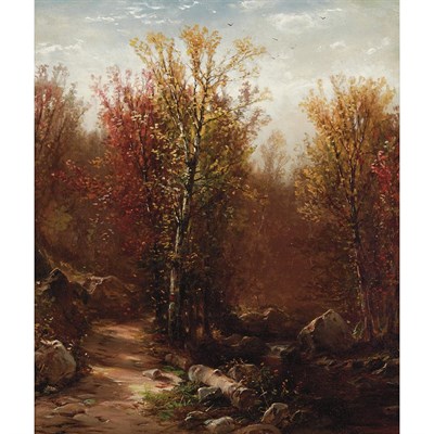 Lot 32 - Jervis McEntee American, 1828-1891 In the...