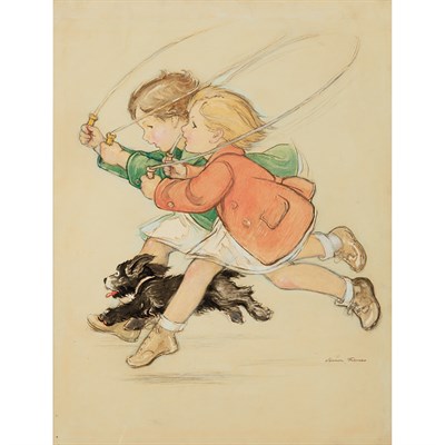 Lot 120 - Mrs. Vernon Thomas American, b. 1894 Skipping...