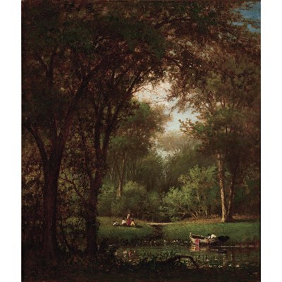 Lot 31 - Worthington Whittredge American, 1820-1910...