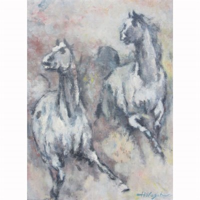 Lot 49 - Rudolph Lang Hungarian, 1904-1991 (i) Riders,...