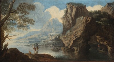 Lot 41 - Flemish School 17th/18th Century Figures on a...