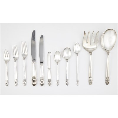 Lot 346 - International Sterling Silver Flatware Service...