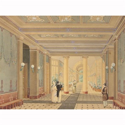 Lot 118 - French School 19th Century Elegant Figures in...