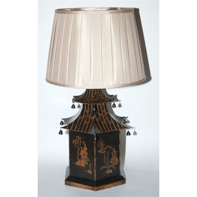 Lot 342 - Regency Style Pagoda-Form Lamp With a shade....