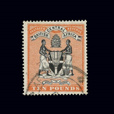 Lot 1004 - British Central Africa 1895 10 Pound Scott 30...