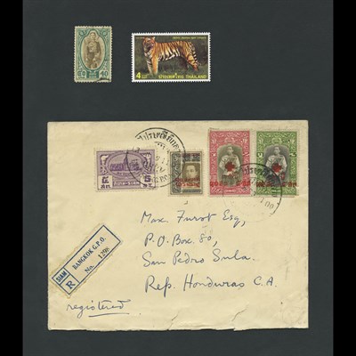 Lot 1050 - Thailand Stamp Assortment Mixed group with a...