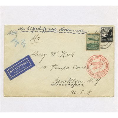 Lot 1019 - German Zeppelin Cover Group Selection of...