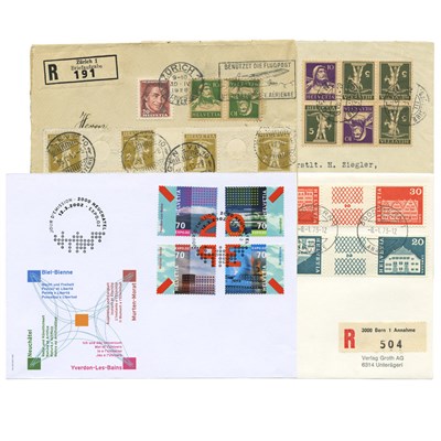 Lot 1045 - Switzerland Se-Tenant and Tete-Beche...