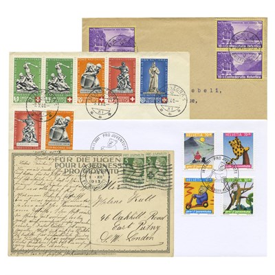 Lot 1046 - Switzerland Pro Patria and Juventute Cover...