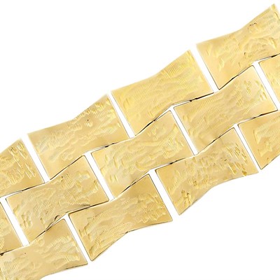 Lot 71 - Wide Gold Bracelet
