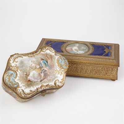 Lot 614 - Sevres Gilt and Polychrome Decorated Porcelain...