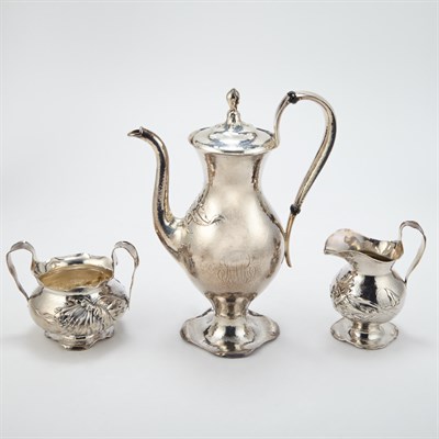 Lot 357 - Marcus & Co. Sterling Silver Demitasse Service...
