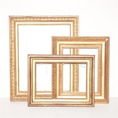 Lot 341 - Three Giltwood Frames 19th Century The first...