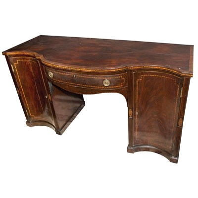 Lot 206 - American Inlaid Mahogany Sideboard Height 37...