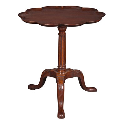 Lot 393 - George II Mahogany and Elmwood Tripod Table...