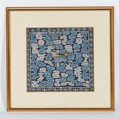 Lot 519 - Group of Six Chinese Rank Badges 19th Century...