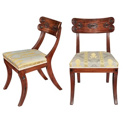 Lot 398 - Pair of Regency Mahogany and Part Ebonized...